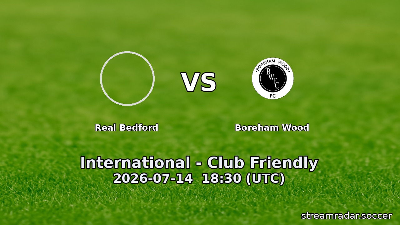 Real Bedford vs Boreham Wood