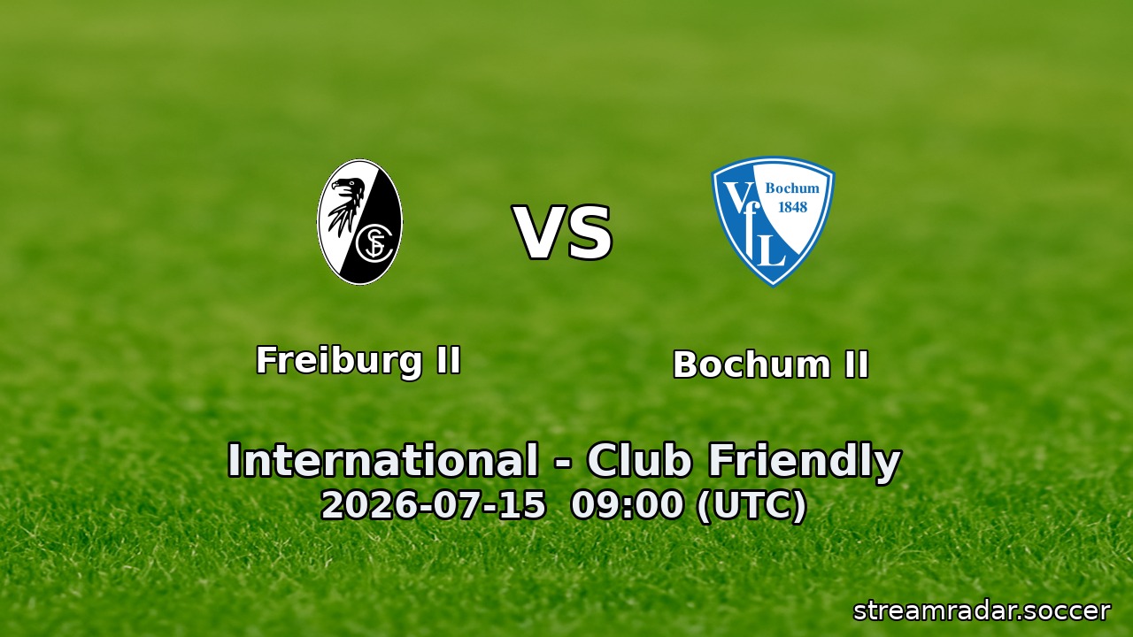 Freiburg II vs Bochum II