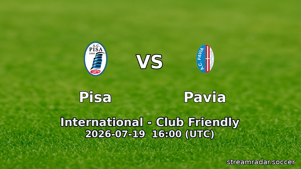 Pisa vs Pavia
