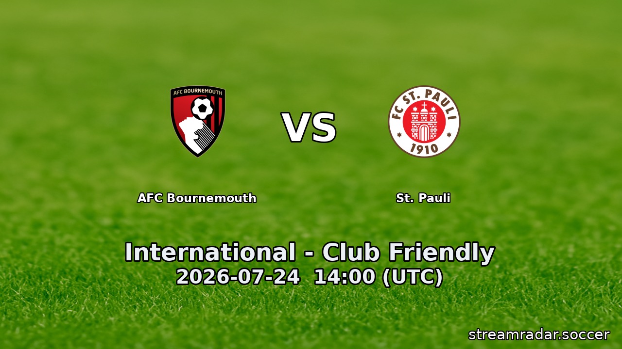 AFC Bournemouth vs St. Pauli