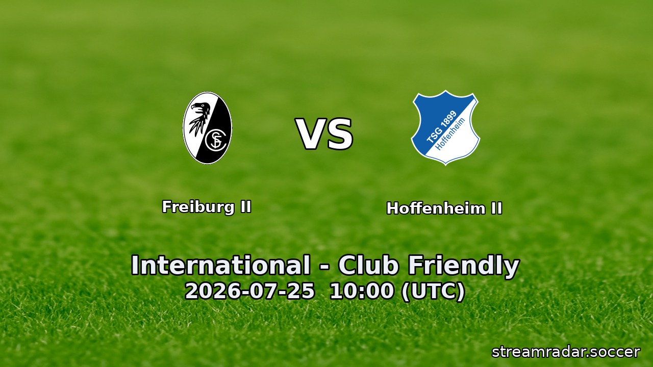 Freiburg II vs Hoffenheim II