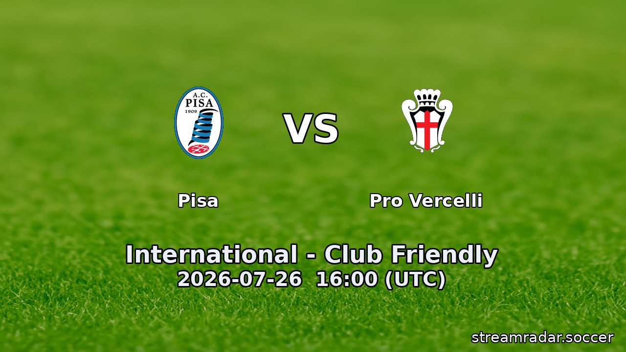 Pisa vs Pro Vercelli