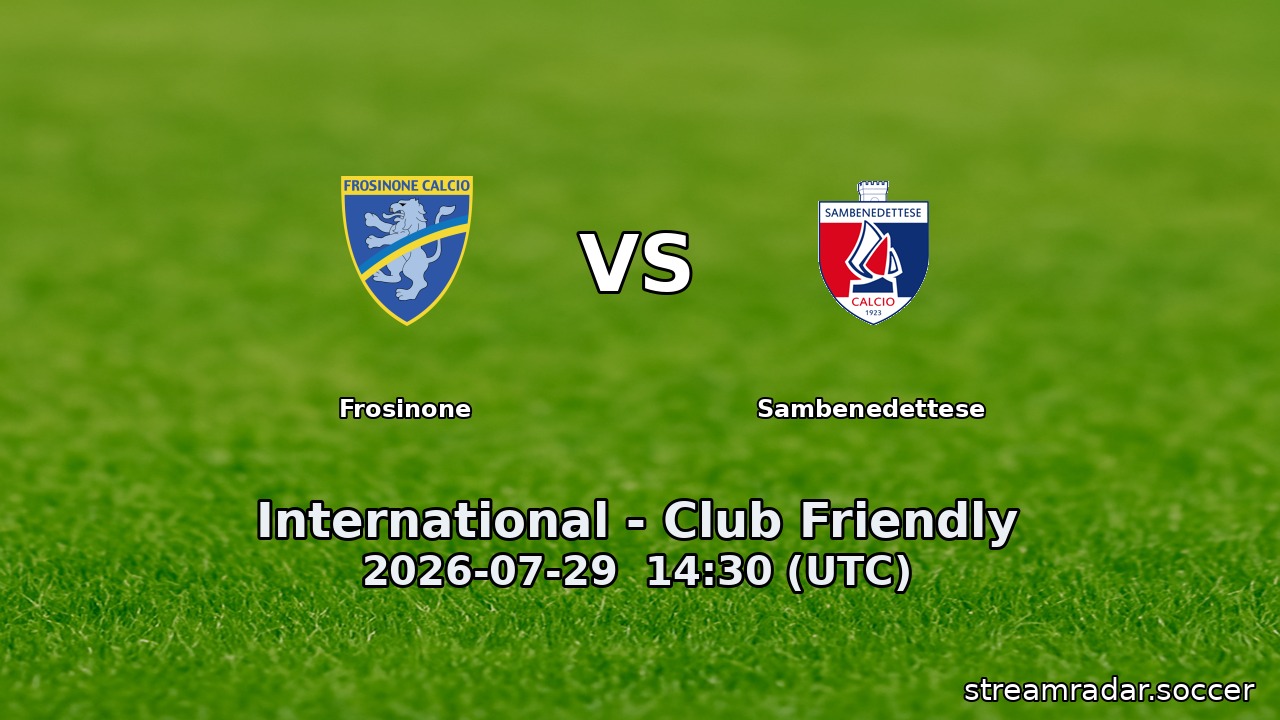 Frosinone vs Sambenedettese