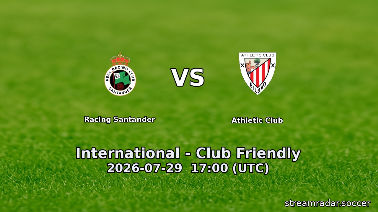 Racing Santander vs Athletic Club