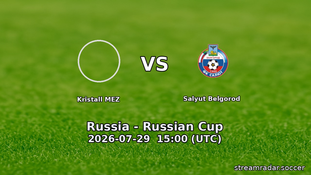 Kristall MEZ vs Salyut Belgorod