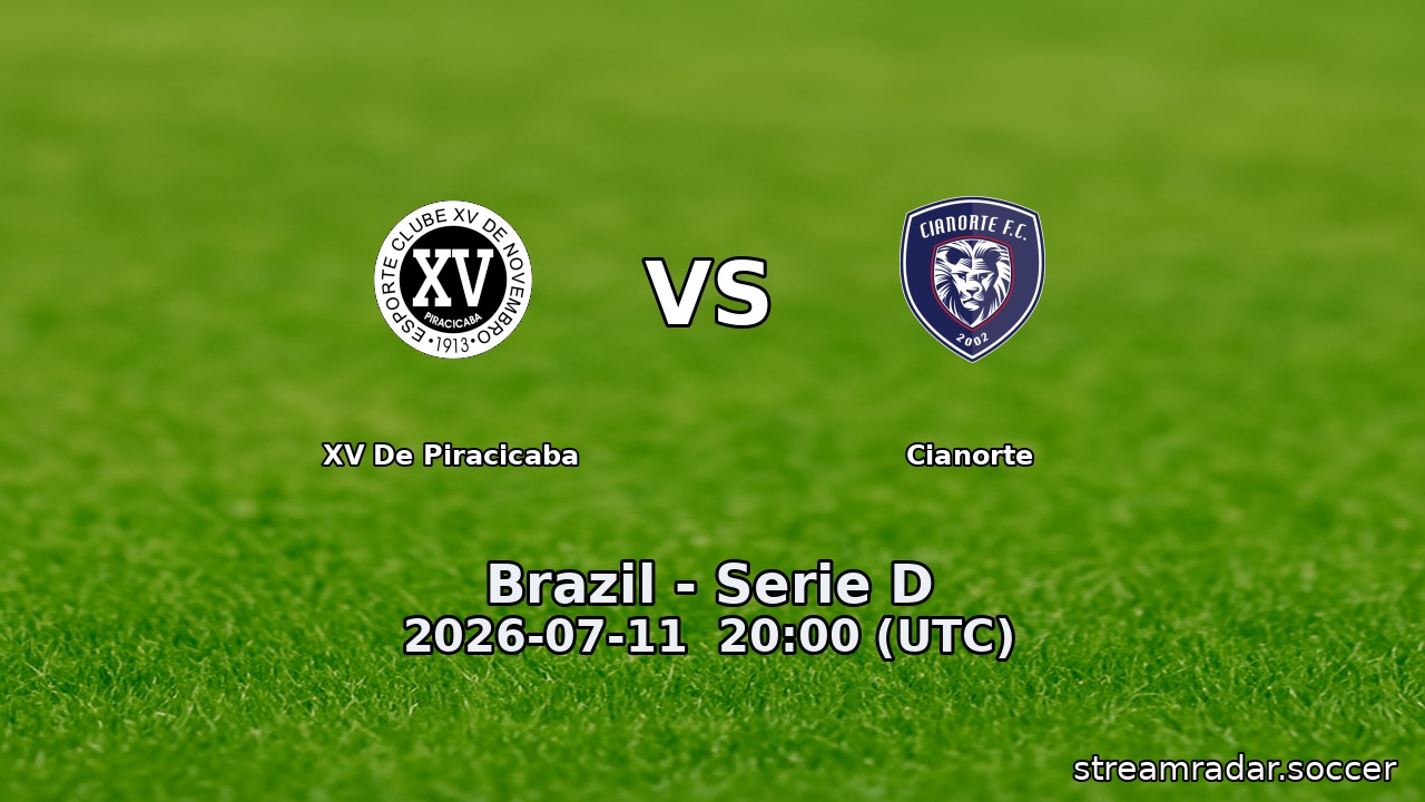 XV De Piracicaba vs Cianorte