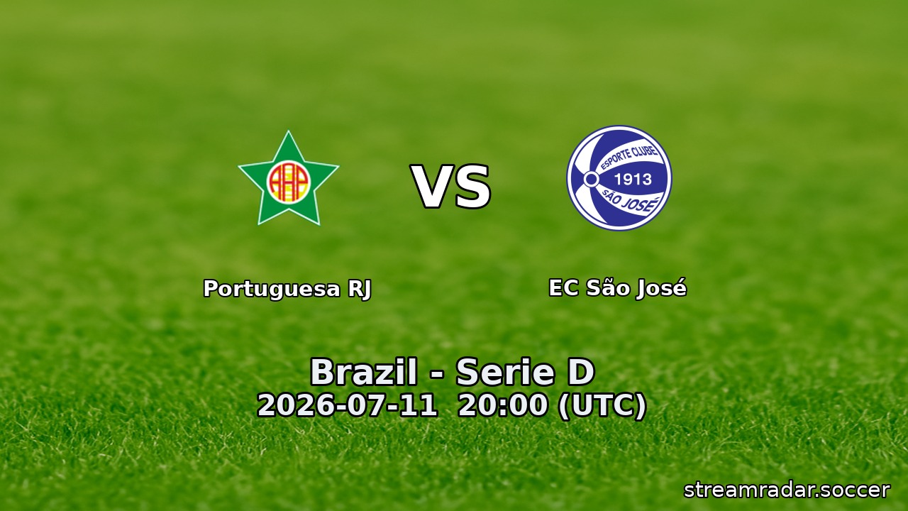 Portuguesa RJ vs EC São José
