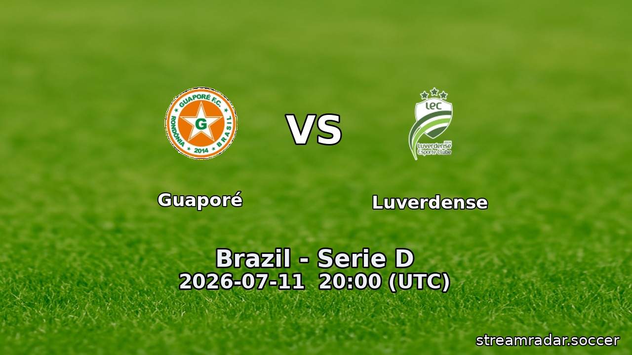 Guaporé vs Luverdense