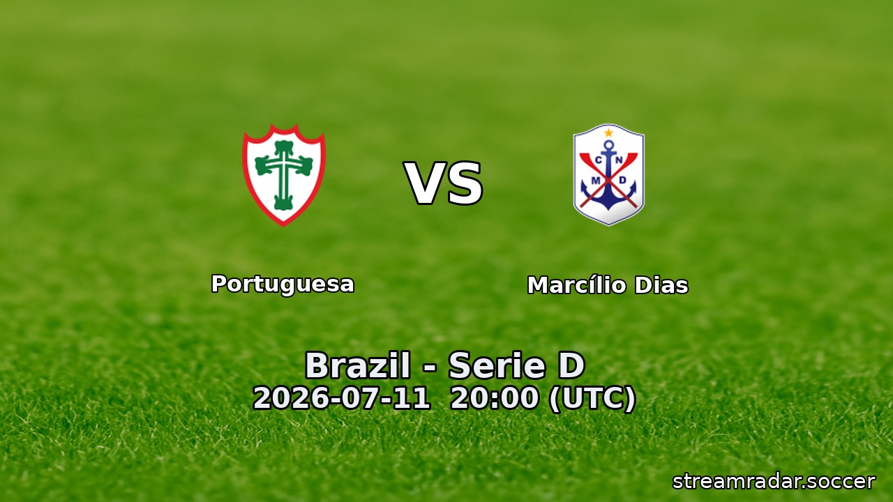 Portuguesa vs Marcílio Dias