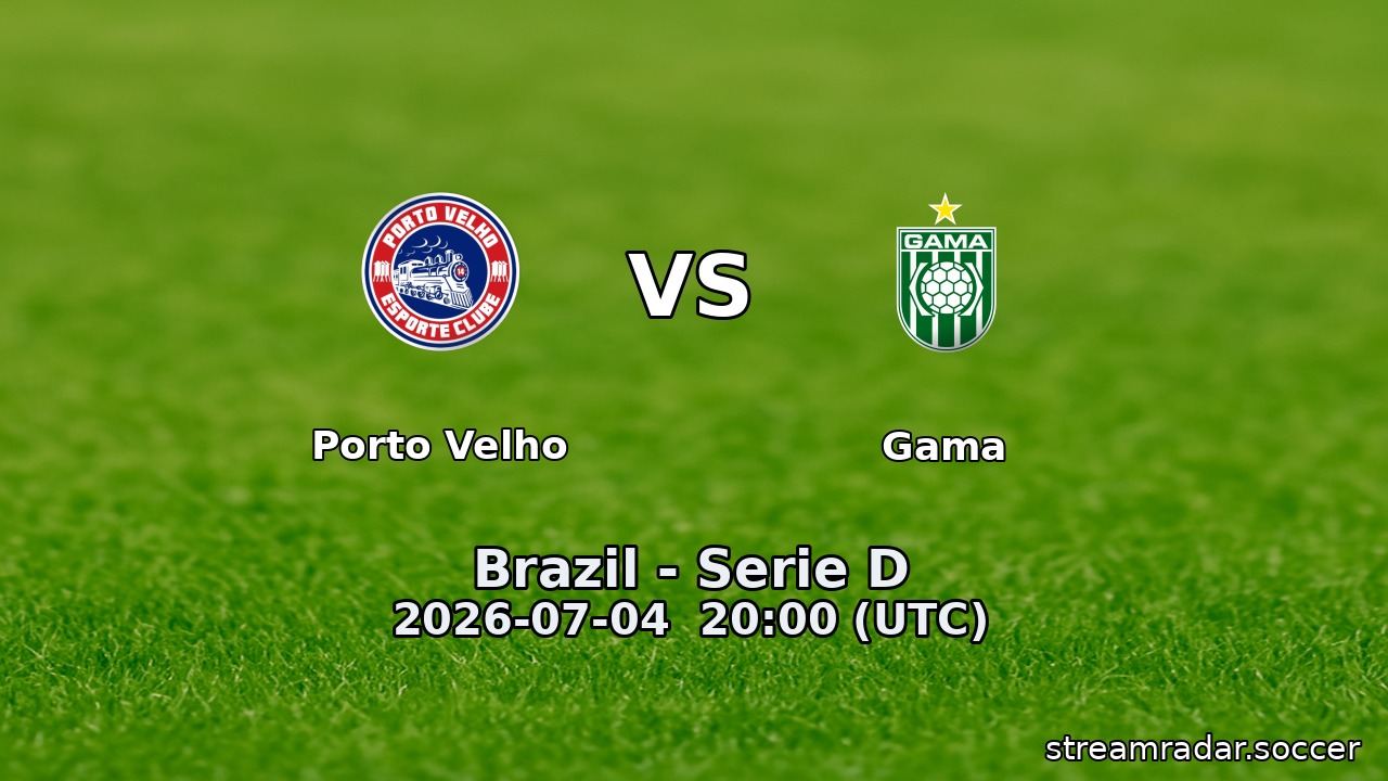 Porto Velho vs Gama