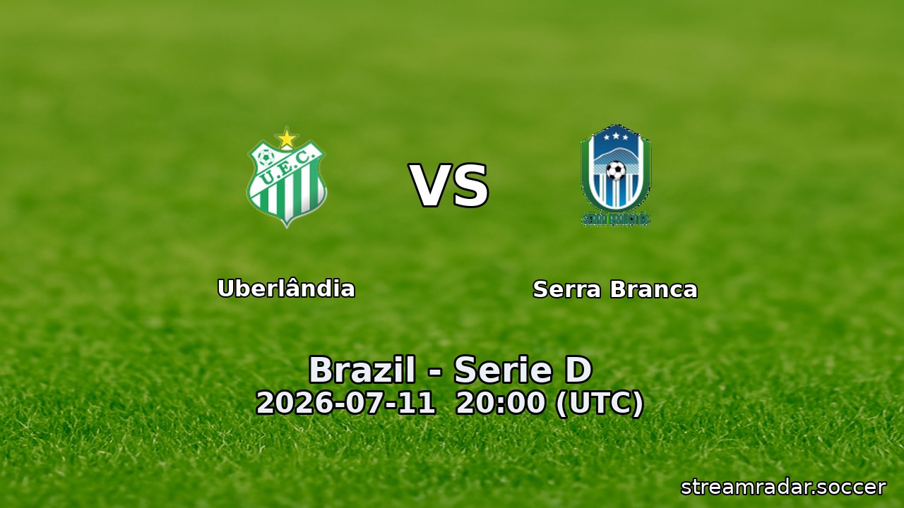 Uberlândia vs Serra Branca