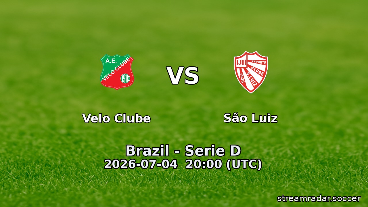 Velo Clube vs São Luiz