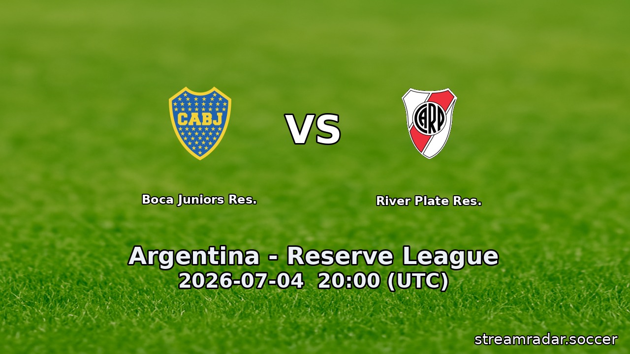 Boca Juniors Res. vs River Plate Res.