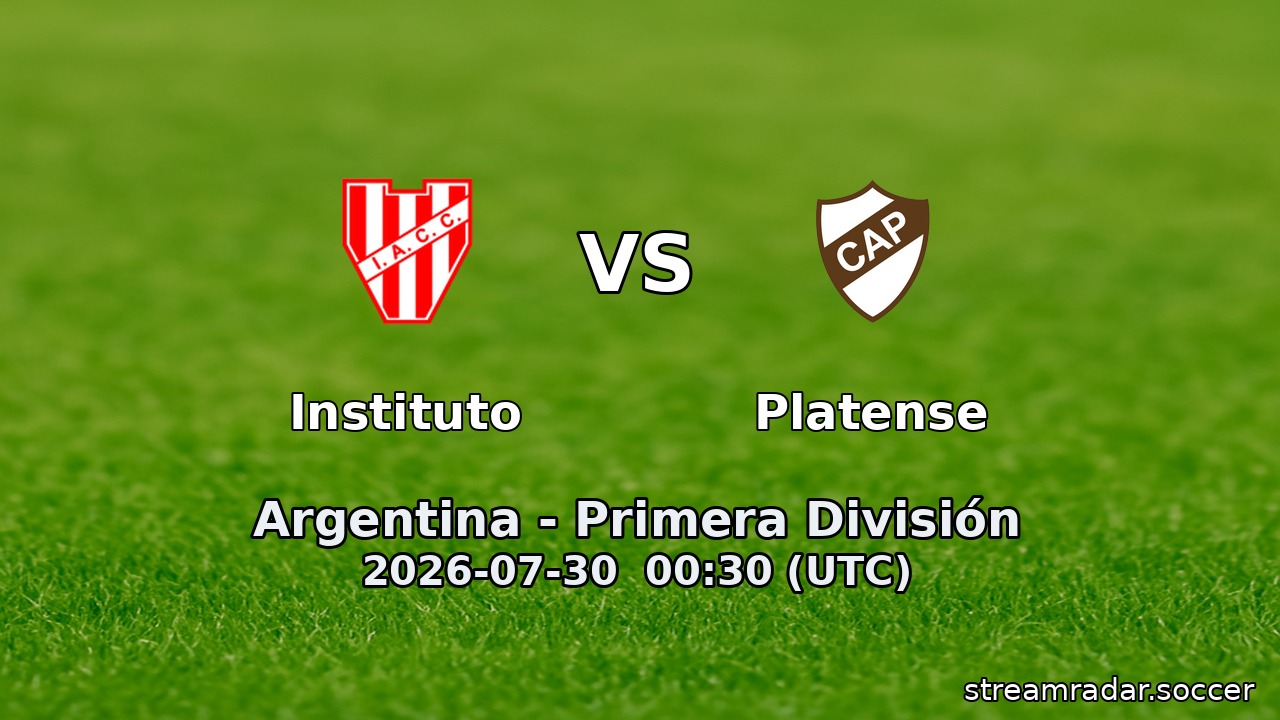 Instituto vs Platense