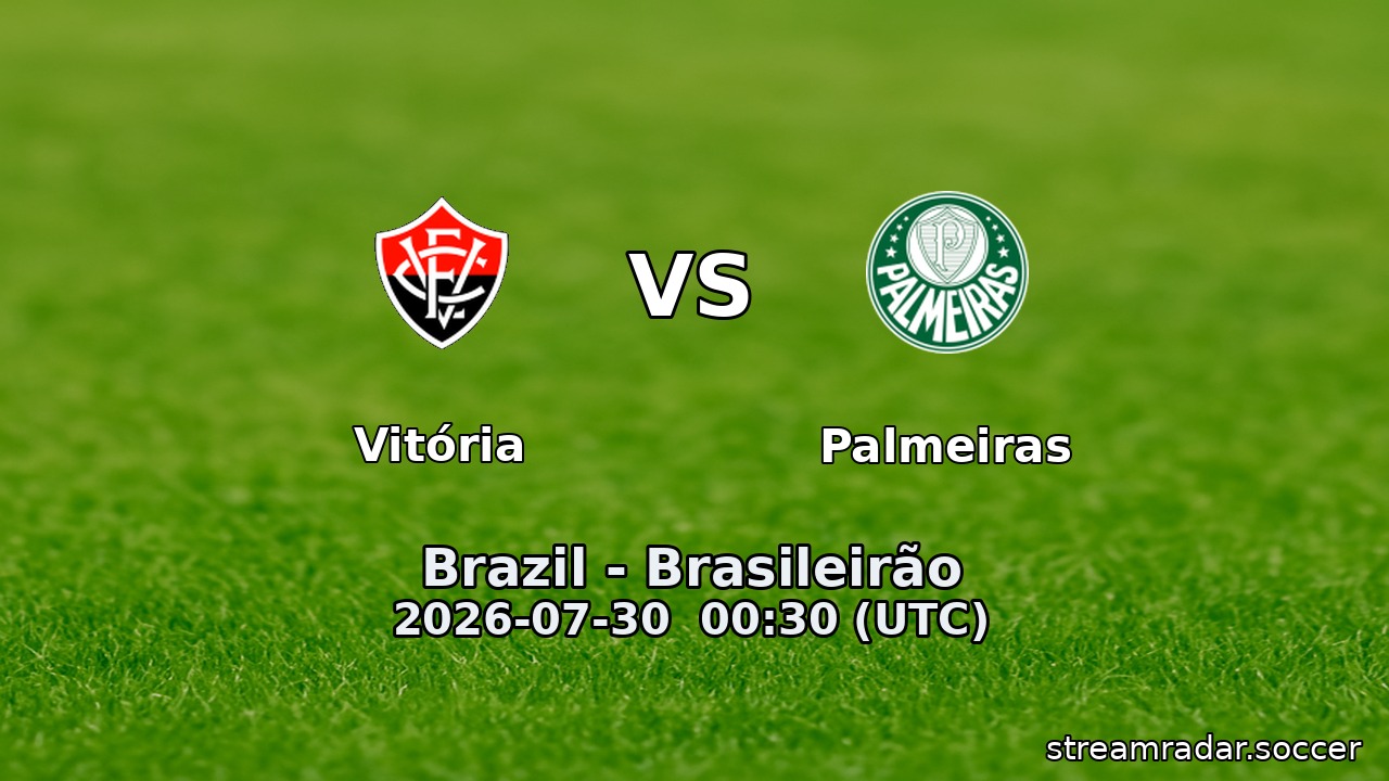 Vitória vs Palmeiras