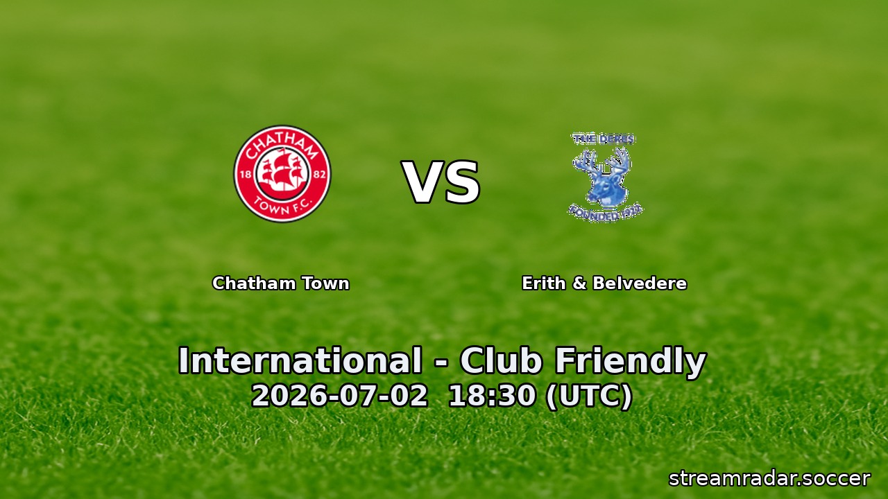 Chatham Town vs Erith & Belvedere