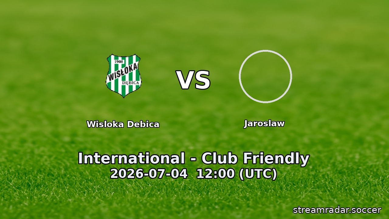 Wisloka Debica vs Jaroslaw