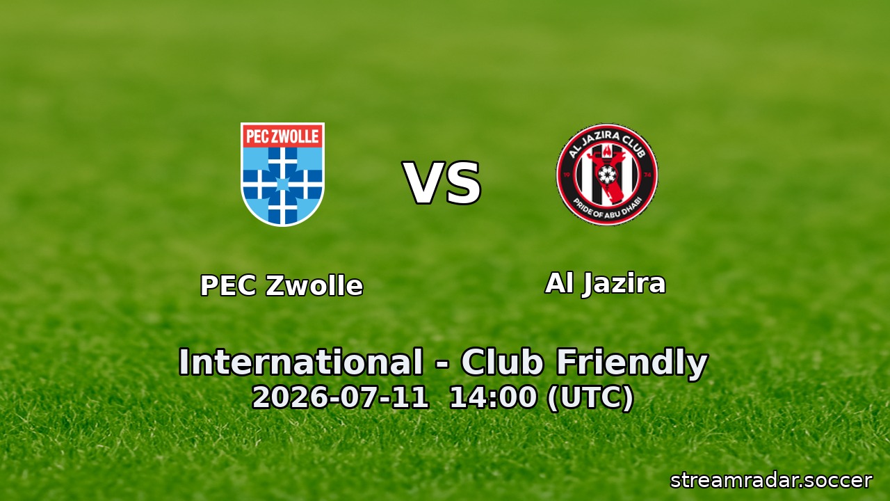 PEC Zwolle vs Al Jazira
