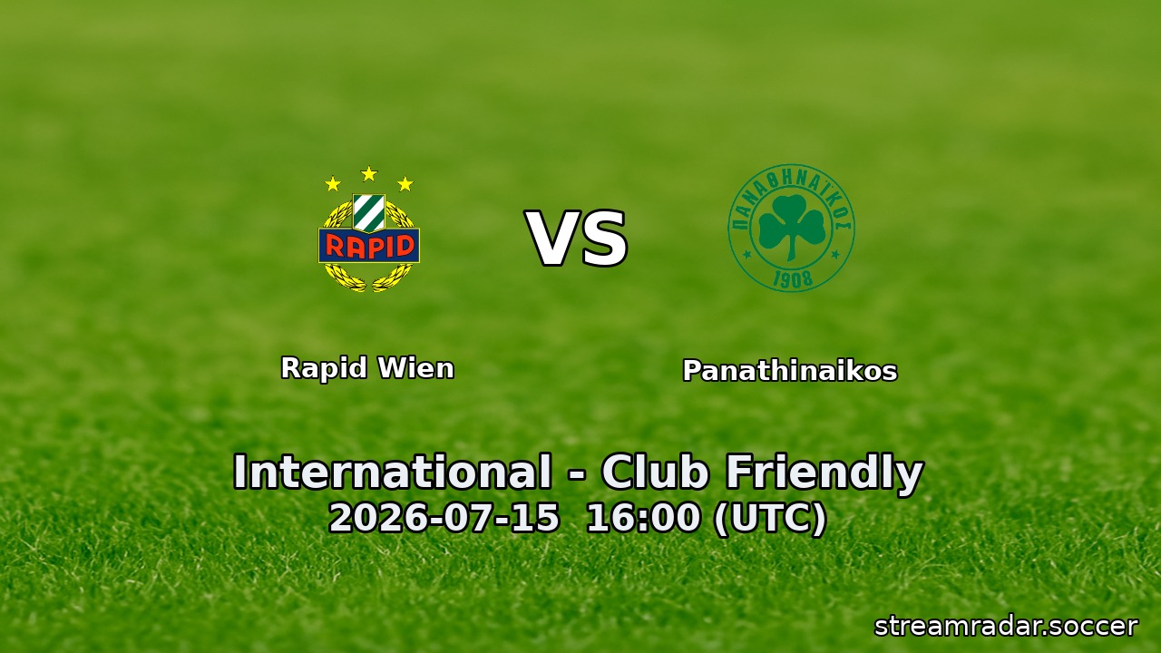 Rapid Wien vs Panathinaikos