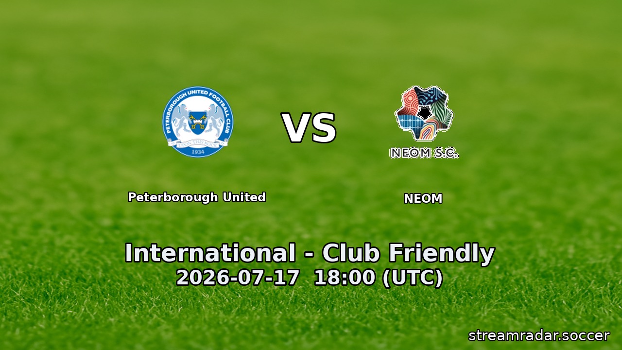 Peterborough United vs NEOM