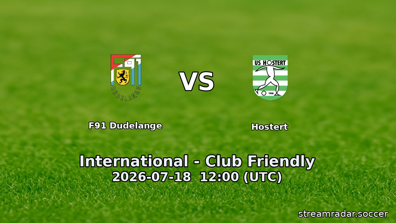 F91 Dudelange vs Hostert