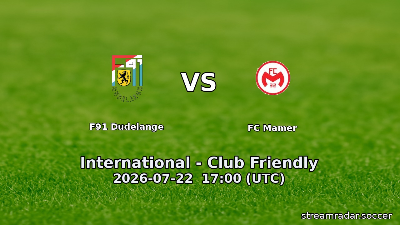 F91 Dudelange vs FC Mamer