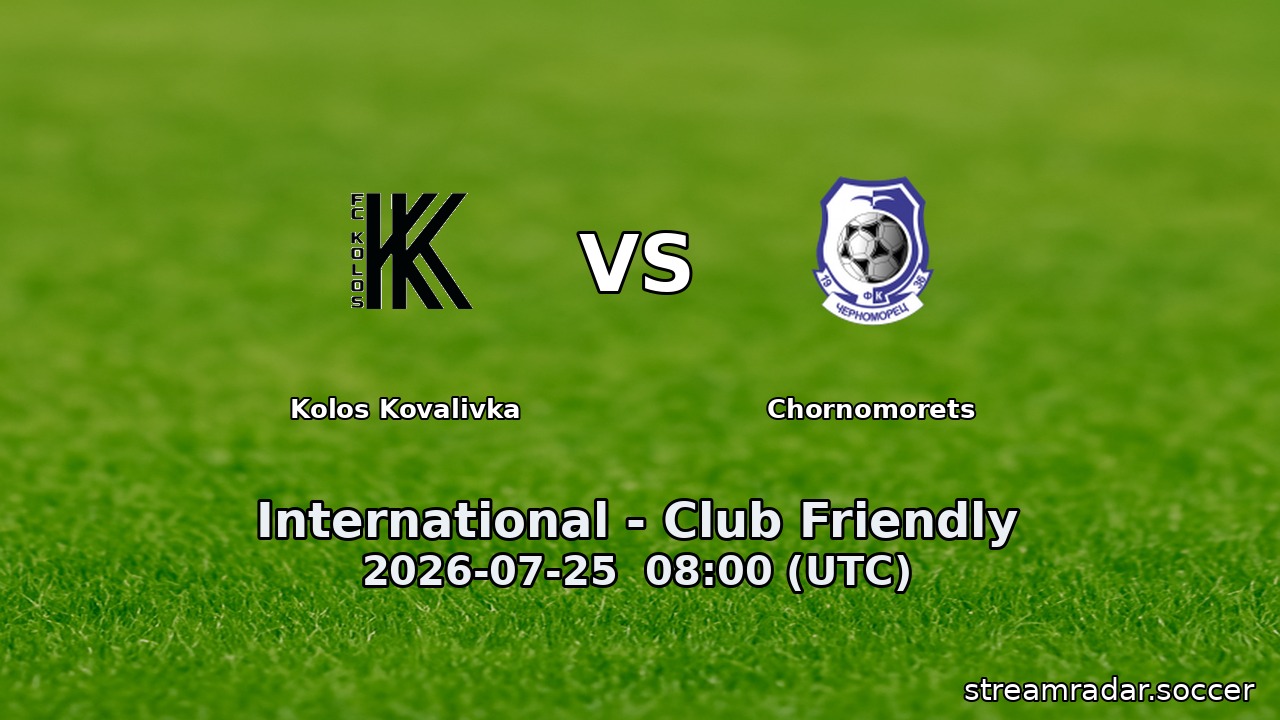 Kolos Kovalivka vs Chornomorets