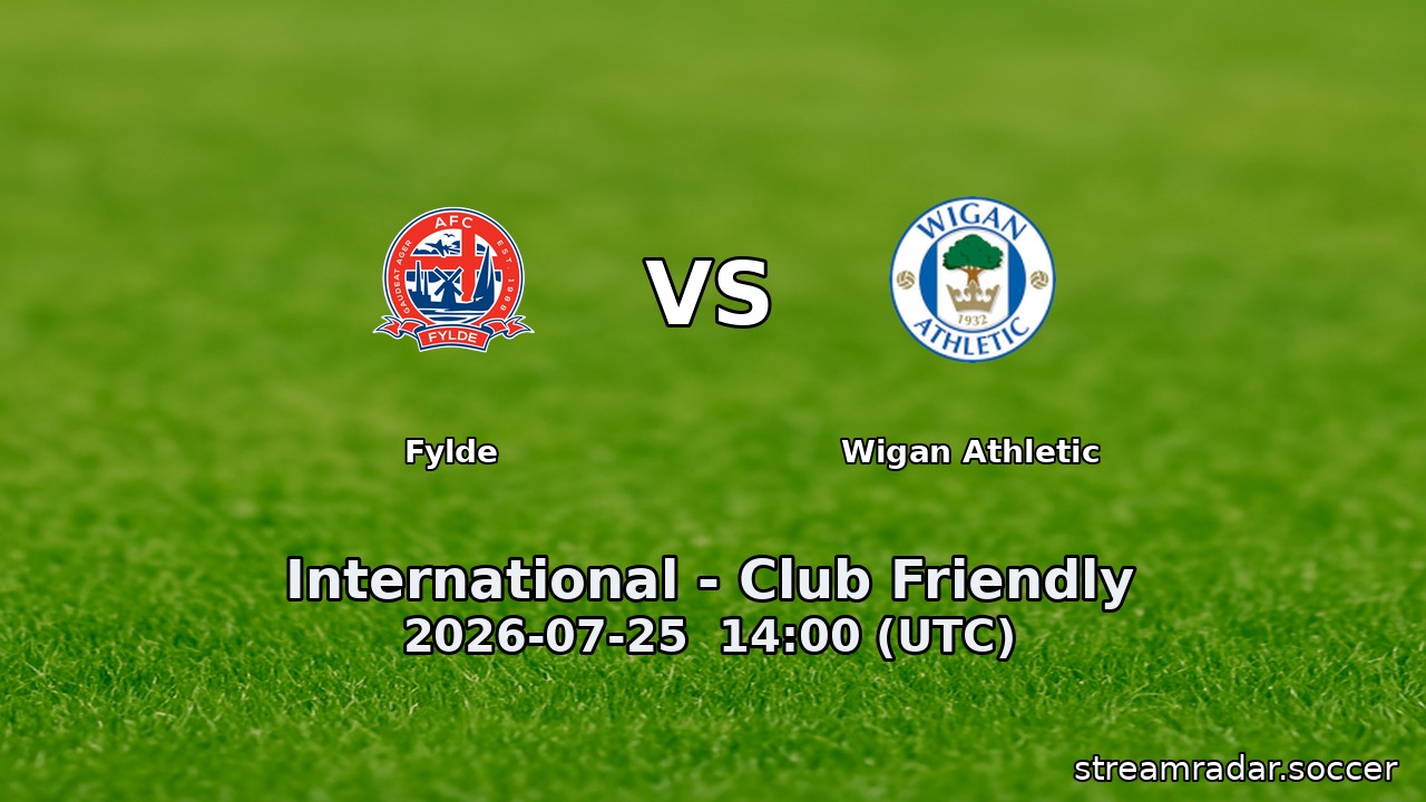 Fylde vs Wigan Athletic