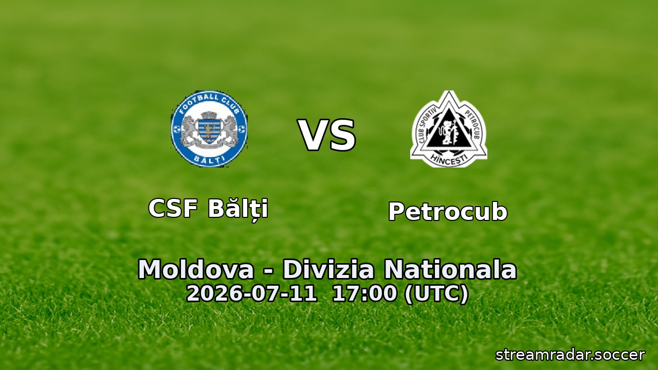 CSF Bălți vs Petrocub