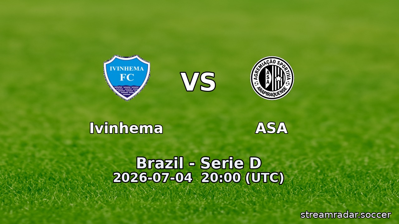 Ivinhema vs ASA