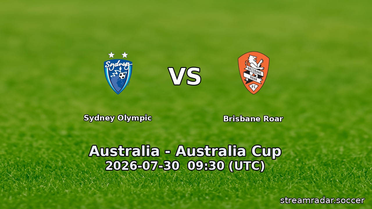 Sydney Olympic vs Brisbane Roar