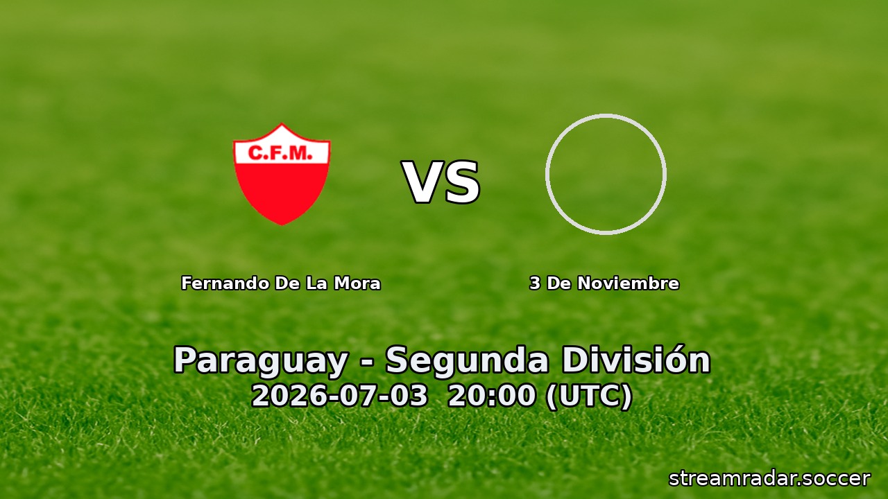 Fernando De La Mora vs 3 De Noviembre