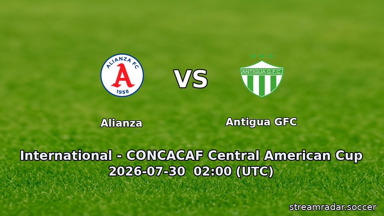 Alianza vs Antigua GFC
