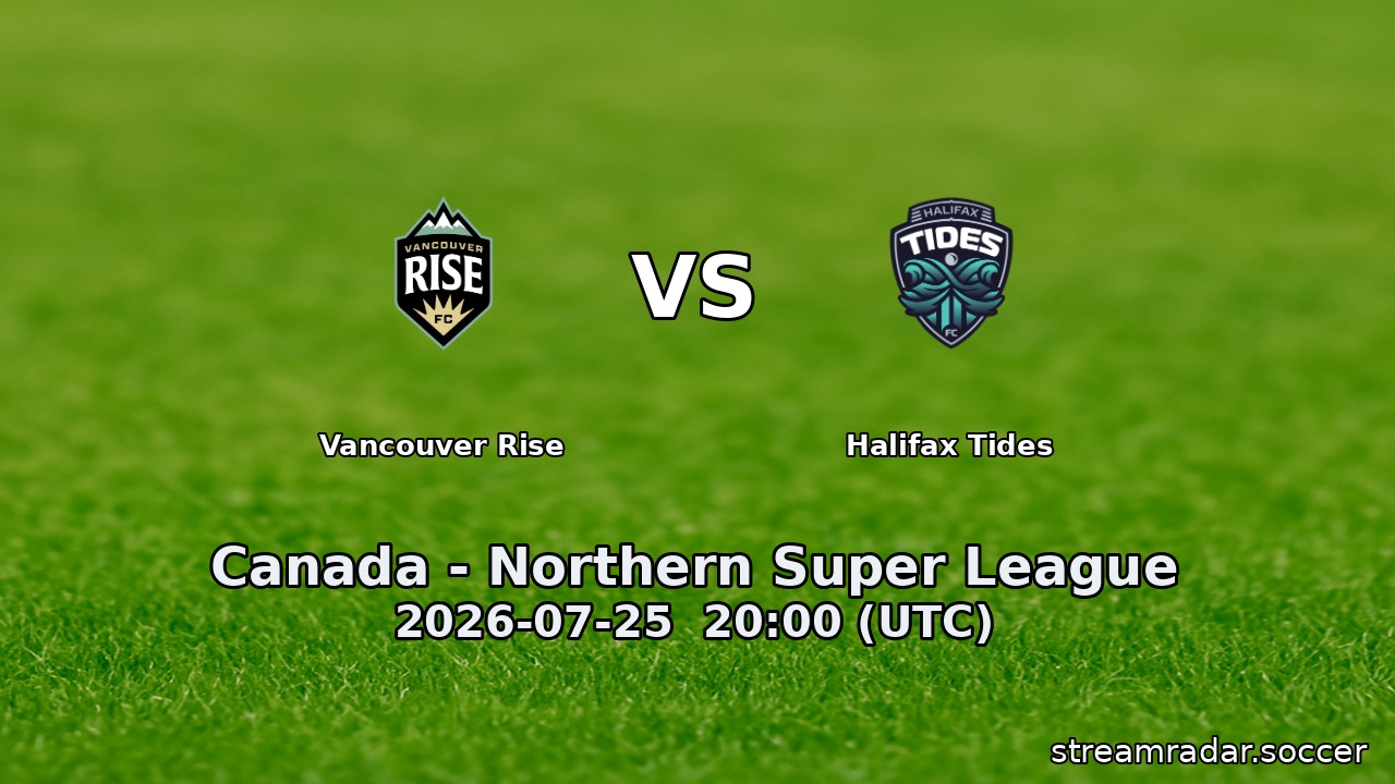 Vancouver Rise vs Halifax Tides