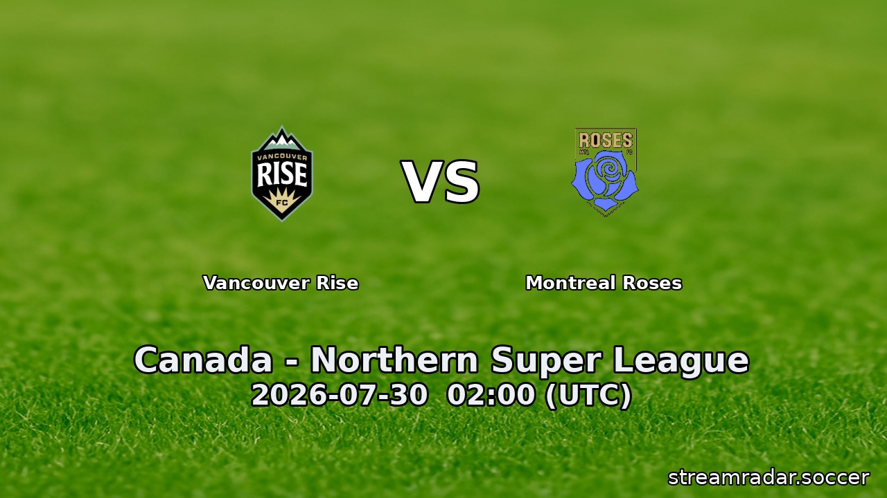 Vancouver Rise vs Montreal Roses