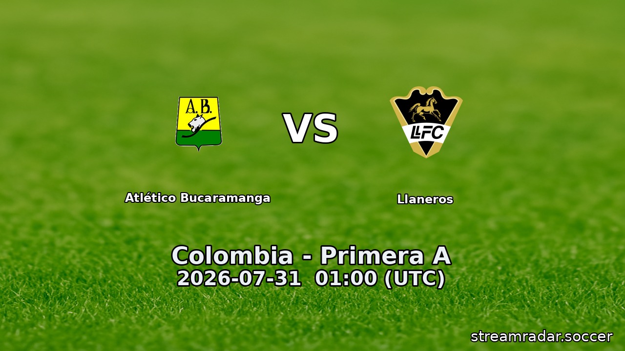 Atlético Bucaramanga vs Llaneros