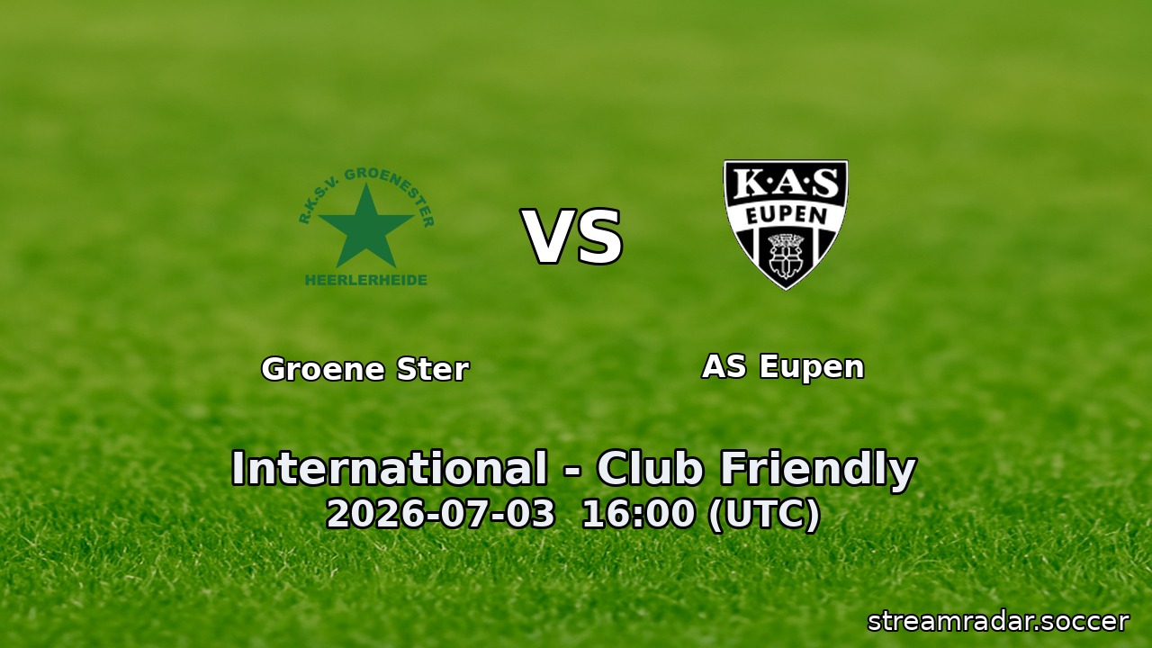 Groene Ster vs AS Eupen