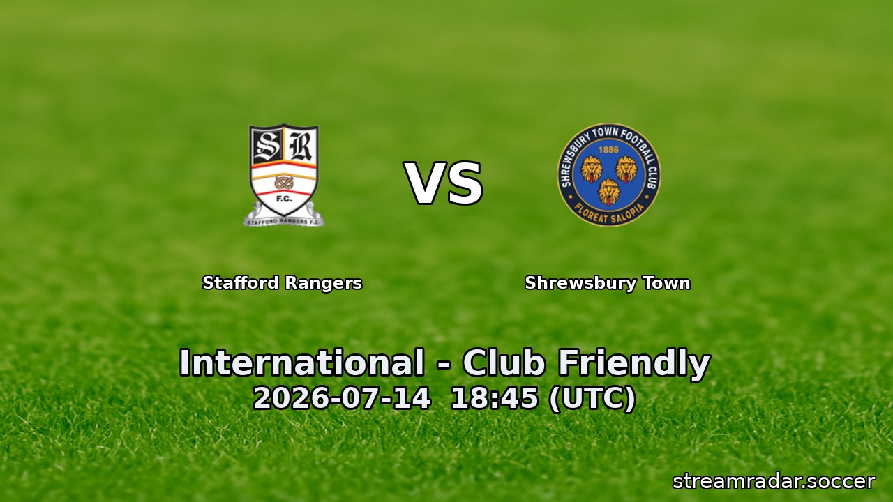 Stafford Rangers vs Shrewsbury Town