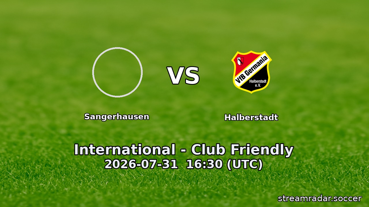 Sangerhausen vs Halberstadt