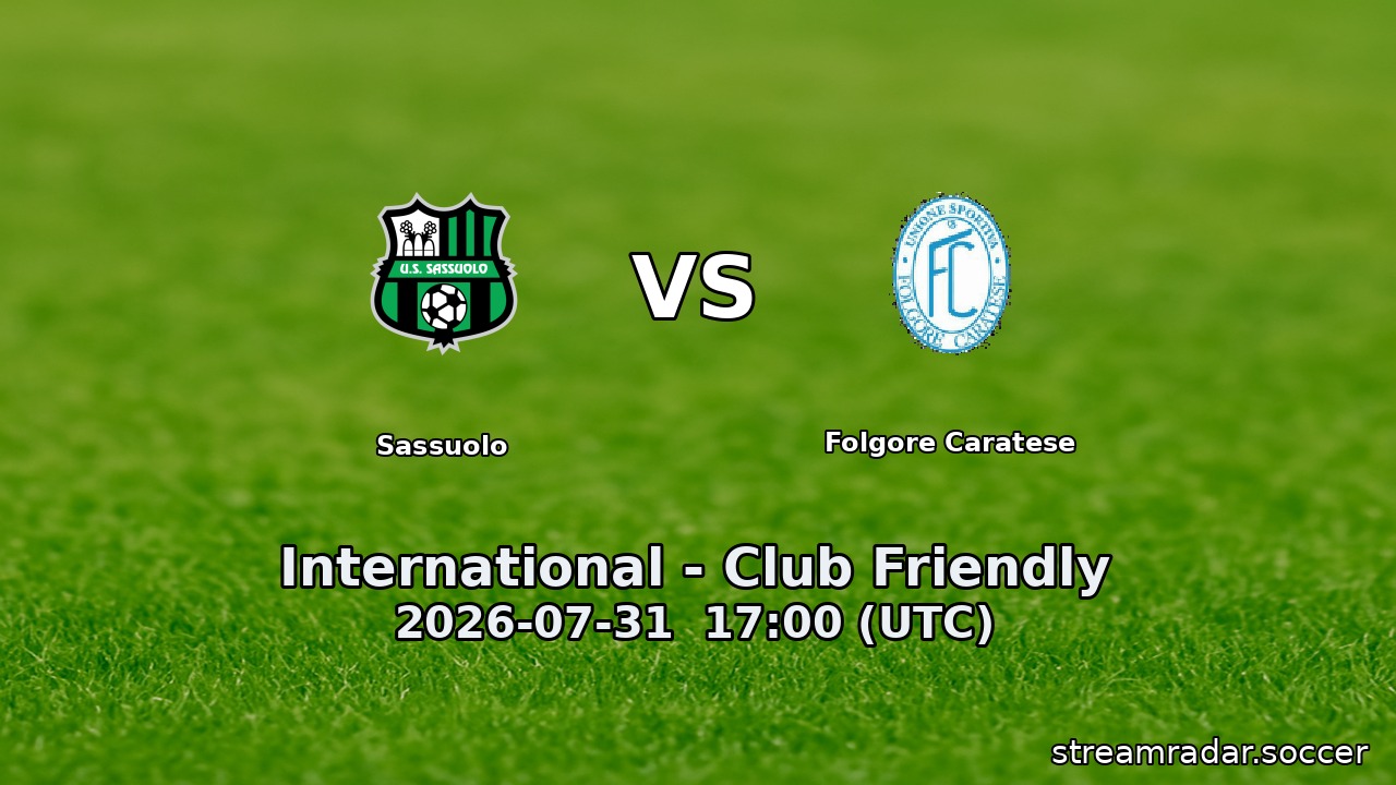 Sassuolo vs Folgore Caratese