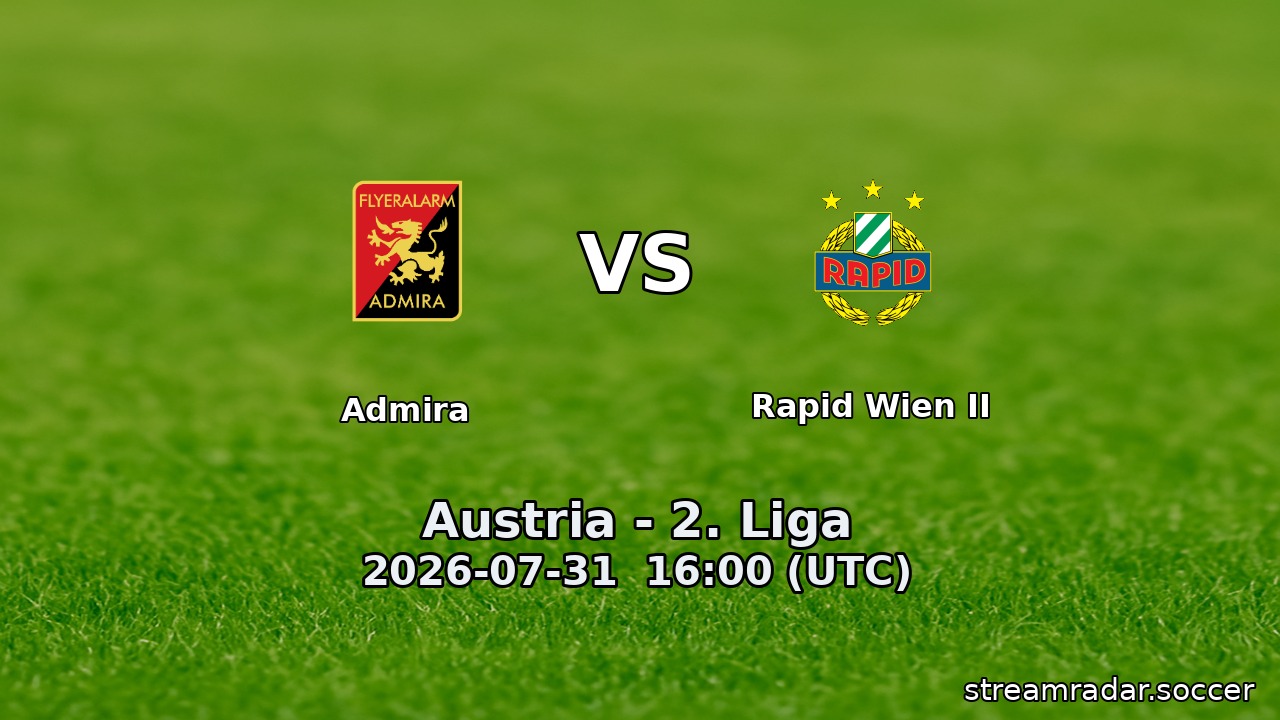 Admira vs Rapid Wien II