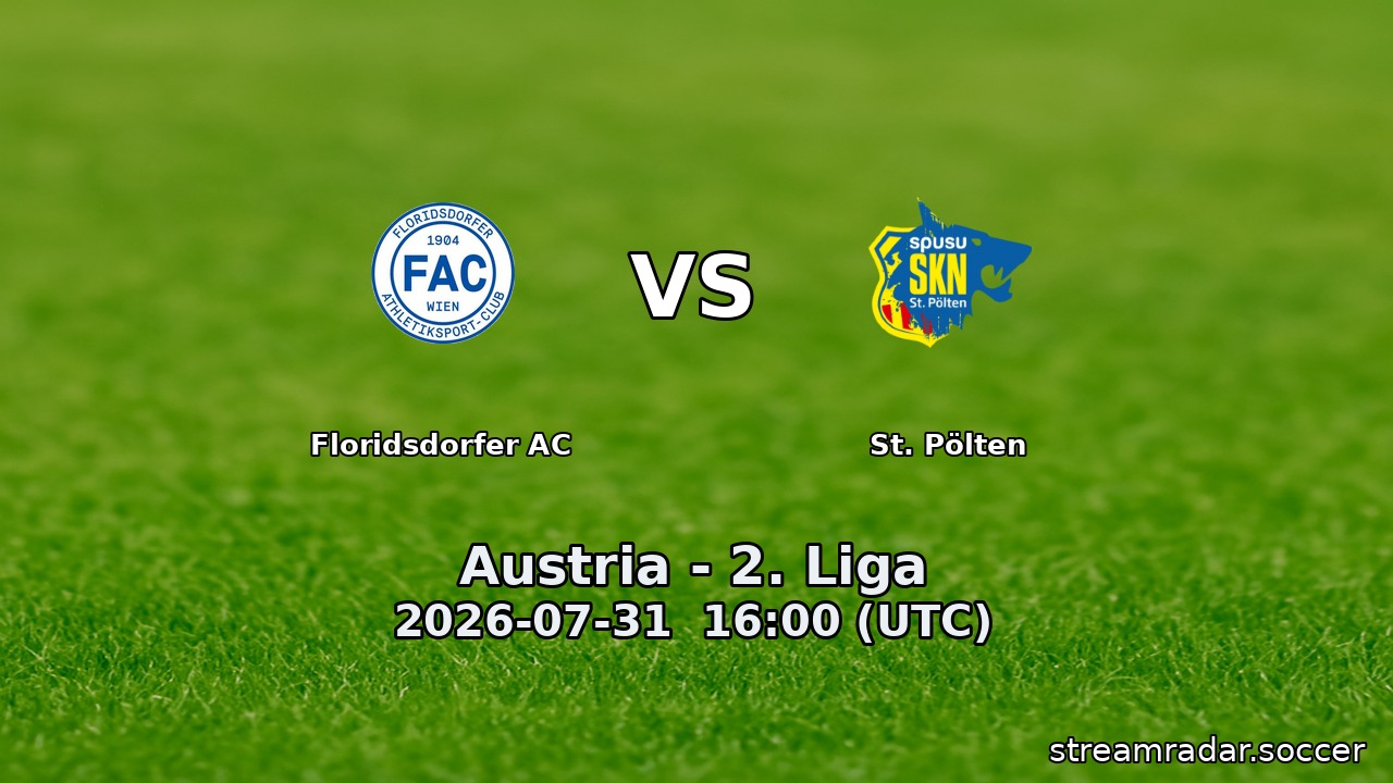 Floridsdorfer AC vs St. Pölten