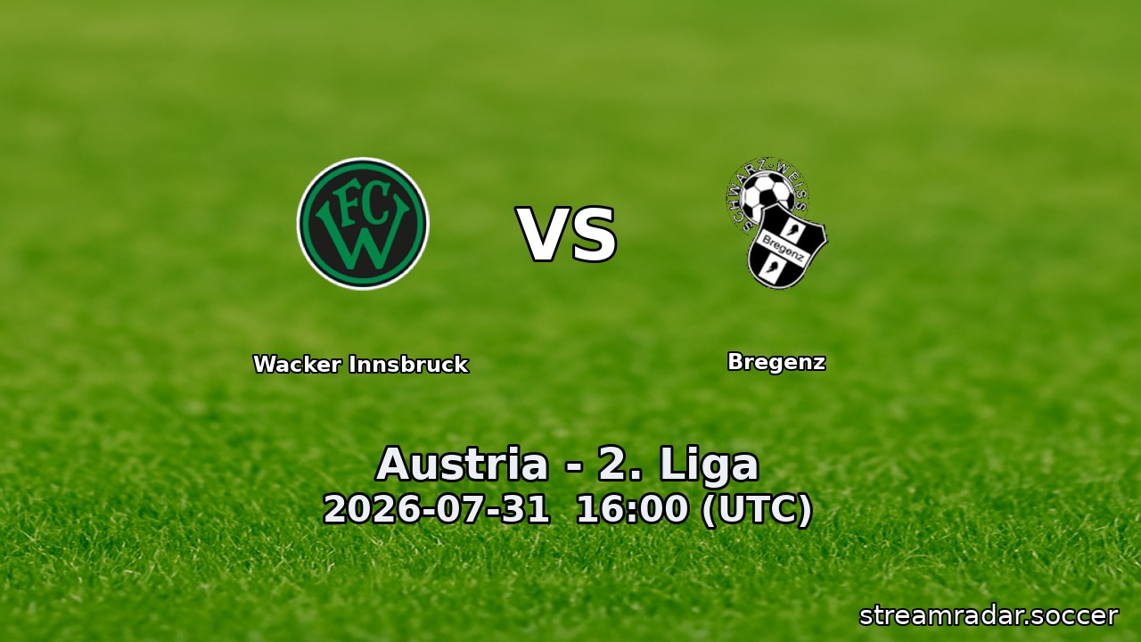 Wacker Innsbruck vs Bregenz