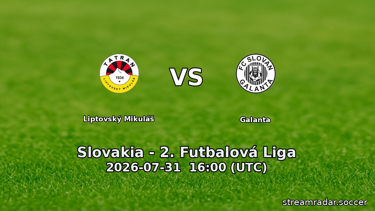 Liptovský Mikuláš vs Galanta