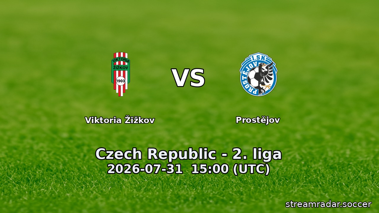 Viktoria Žižkov vs Prostějov