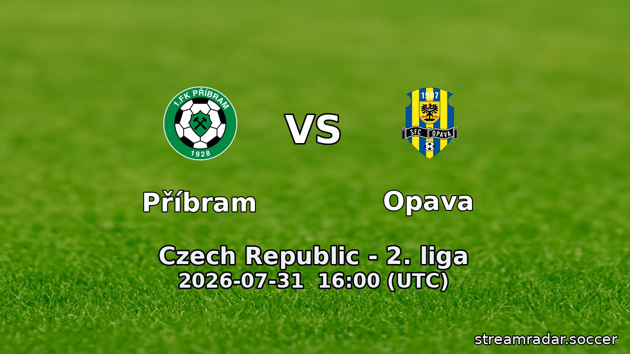 Příbram vs Opava