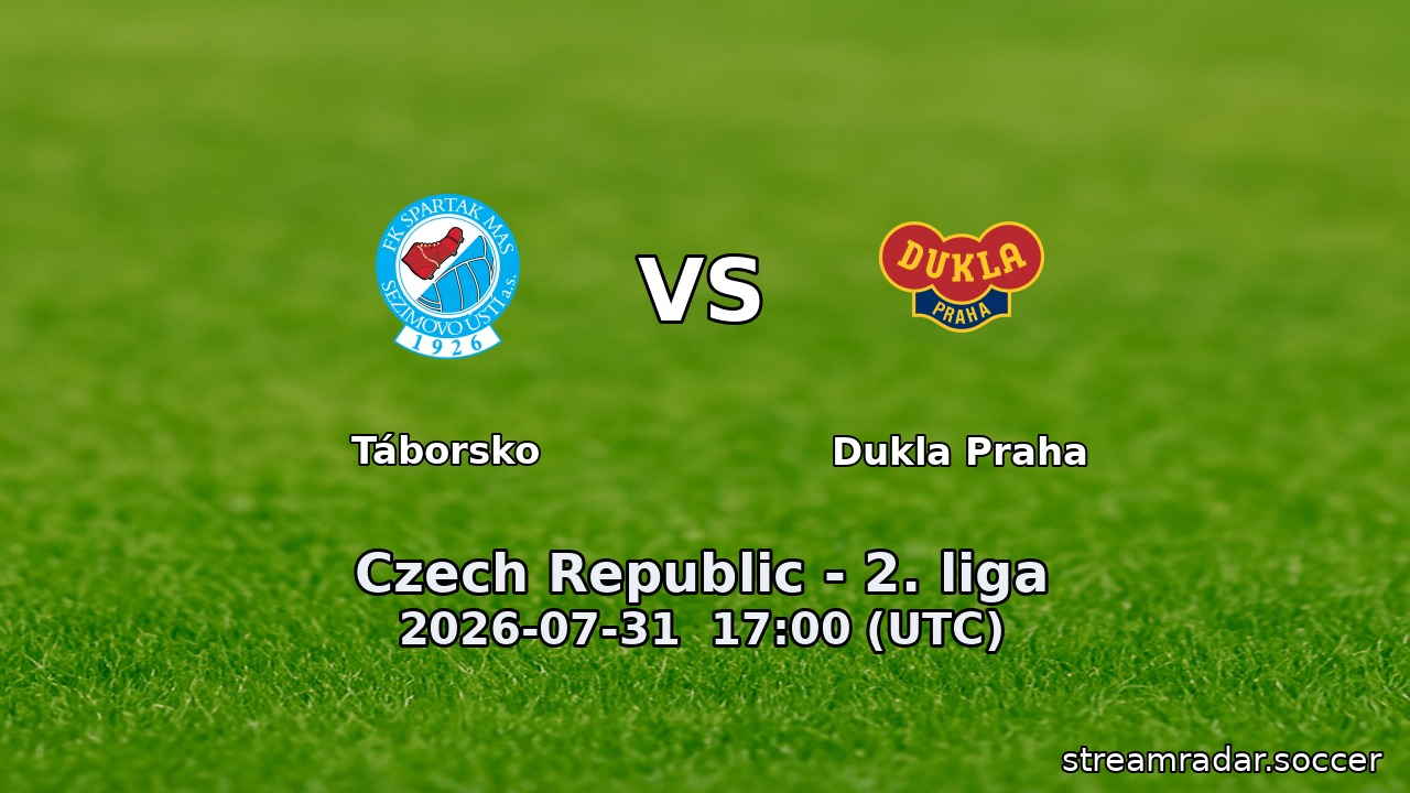 Táborsko vs Dukla Praha