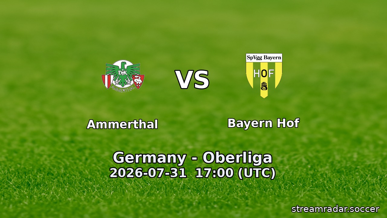 Ammerthal vs Bayern Hof