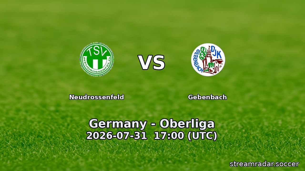 Neudrossenfeld vs Gebenbach
