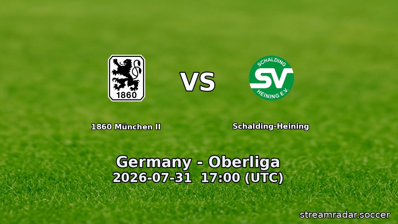 1860 München II vs Schalding-Heining